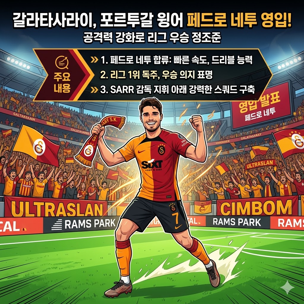 갈라타사라이, [특급 윙어] 네투 영입! 리그 우승 정